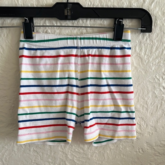 Hanna Andersson Rainbow Colorful Striped Shorts 5 Red Blue Yellow Pink Green 5 - Picture 1 of 4